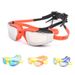 Electroplated large-frame swimming goggles for adults waterproof and anti-fog goggles for men and women_voghion.com