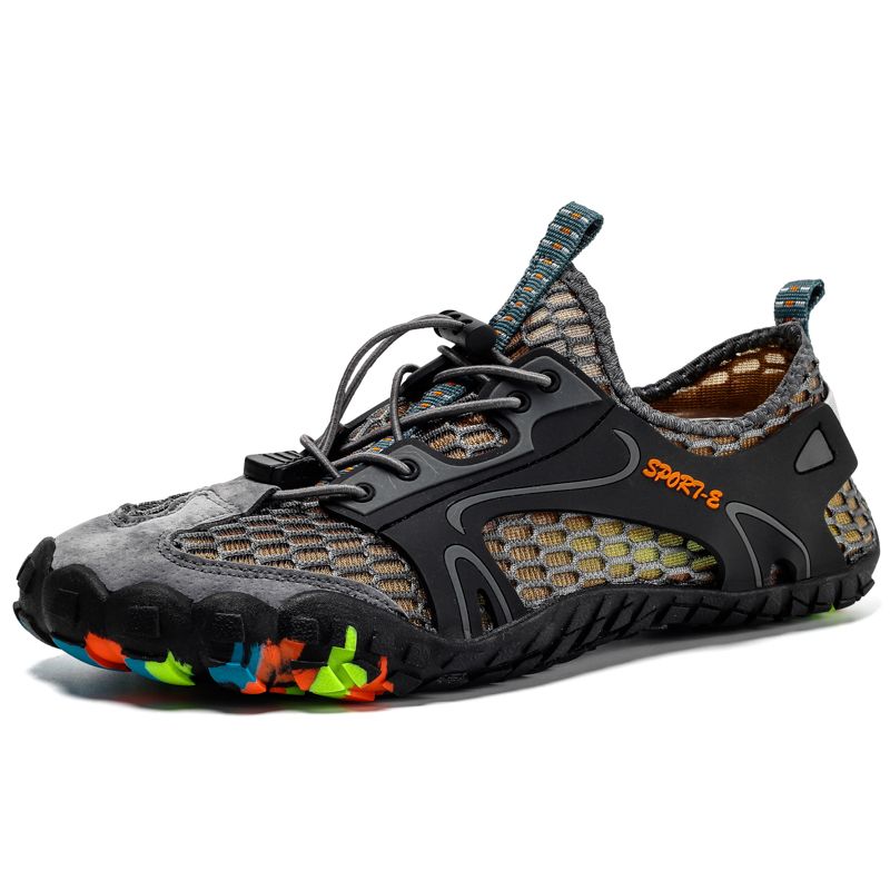 Men's Quick-Dry Breathable Aqua Shoes Men Women Couples Outdoor Beach Five Finger Swimming Hiking Wading Upstream Sneakers_voghion.com