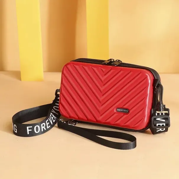 Free Shipping Designer Luxury Women's Hard Shell PC Handbag New Fashion Simple Texture Shoulder Multifunctional 7-inch_voghion.com