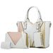 2024 new fashionable single shoulder diagonal women's hand-held cross pattern mother and child bag, color blocked four_voghion.com