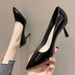 MTX 775-15B Simple Solid Color Pointed Toe Stiletto 2025 Spring New Fairy Style High Heels For Women_voghion.com