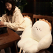 Cojín de sofá perezoso completamente envuelto con pan Tusi, asiento de estudiante, peluche de conejo suave, artículos cómodos para el hogar_voghion.com