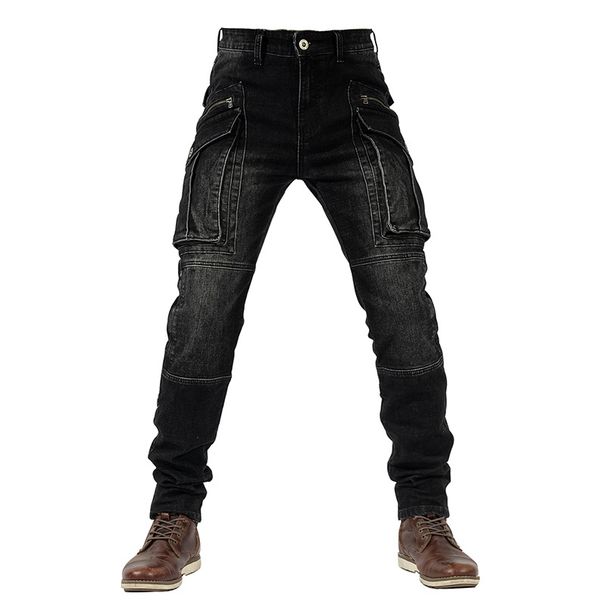 Stretch-Motorradjeans für Herren – CE-gepanzerte Bikerhose für Straße und Gelände, schmale Passform und ganzjähriger Komfort_voghion.com