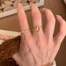 Yuanbao Lock For Women 2025 New Vintage Style Index Finger Niche Design Sense Ring Jewelry_voghion.com