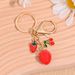 Portachiavi giapponese coreano a forma di fragola e ciliegia per donna, squisito e carino_voghion.com
