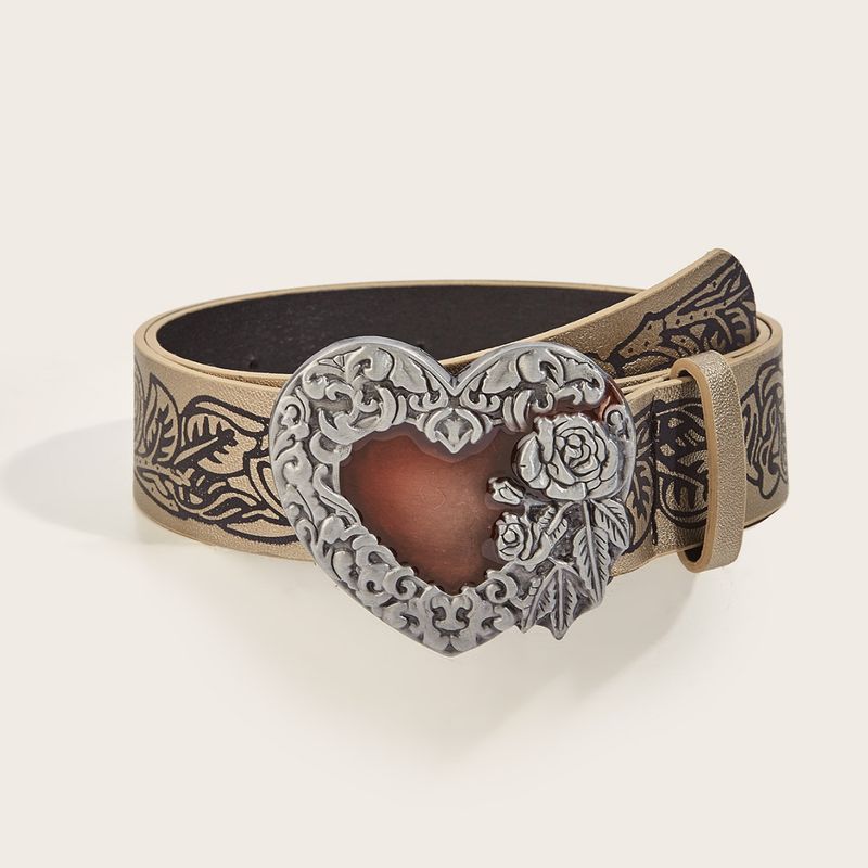 Style Punk personnalisé en relief amour Y2K fille épicée polyvalente gothique ceinture de vent foncé unisexe_voghion.com