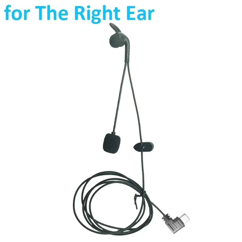 Bluetooth Intercom Type-C Interface Left And Right Ear In-Ear Headphones For EJEAS V4 Plus/V6PRO+ Motorcycle Referee_voghion.com