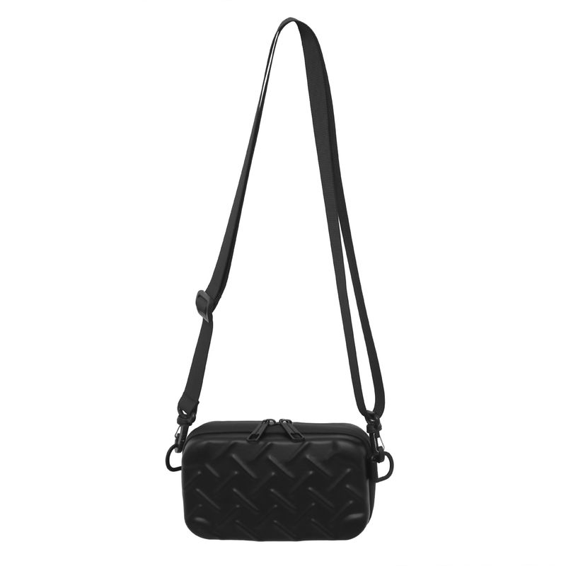 Personalized Crossbody Bag For Men, New Embossed Hard Shell Small Shoulder Bag Ins Textured One-shoulder Crossbody Versatile Small Square Bag For_voghion.com