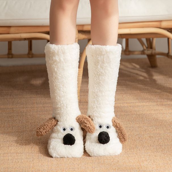 Ladies Winter Warm Plush Socks Thickened Coral Plush Socks Plush Socks Sleeping Home Floor Socks_voghion.com