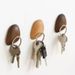 Minimalist Wooden Wall Hook – Premium Beech/Walnut Key Holder (5cm/8cm Diameter, Space-Saving Design, Natural Grain Finish)_voghion.com