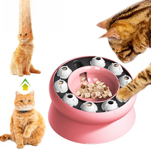 Haustierbedarf Katzenspielzeug Futterautomat gegen Langeweile Nackenschutz Futternapf Kostenloser Versand Direktversand_voghion.com