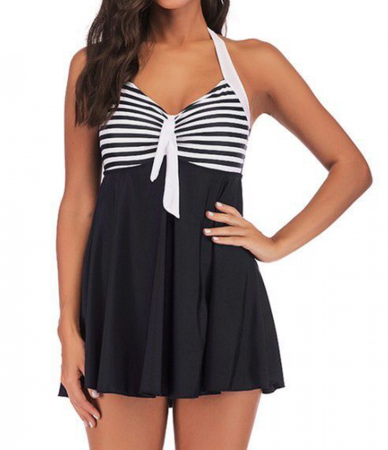 2-teilige Tankini-Badeanzüge für Frauen, Badeanzüge zur Bauchkontrolle, Badeanzüge für Frauen, Schwimm-Tanktop mit Boyshorts_voghion.com