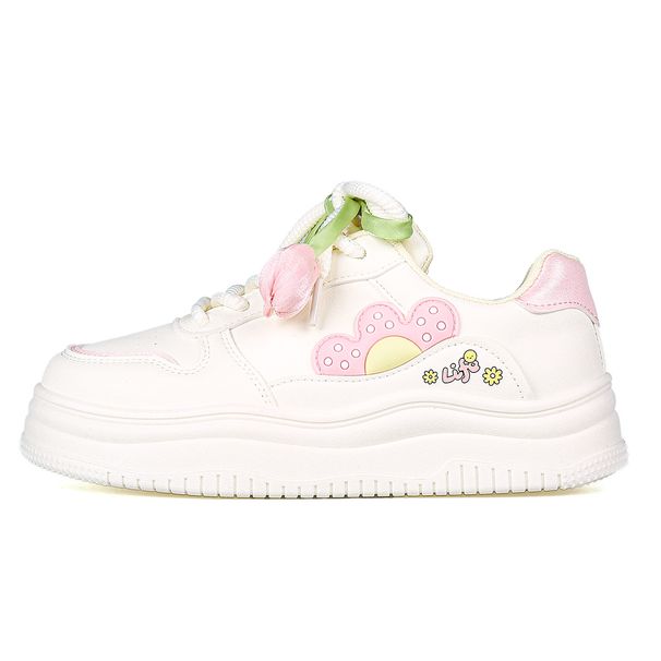 Women's Shoes With Soft Soles That Won't Tire Your Feet Thick Soled Height Enhancing Korean Version Niche Student Casual Sneakers_voghion.com