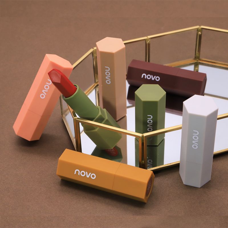 Makeup NOVO5272 Velvet Matte Mousse Lipstick Morandi Mist Face Colorfast Moisturizing lipstick_voghion.com