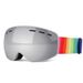 Gafas de esquí unisex de doble capa antivaho esféricas para niños, gafas de esquí para montañismo al aire libre_voghion.com