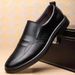 Euro Step Men's Breathable Casual British Style Business Leather Trendy Versatile Soft Sole Work Shoes_voghion.com