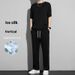 Summer Ice Silk Short sleeved Pants Set Men, Loose Large, Cool, High end Two piece Set, One set for Middle aged and_voghion.com