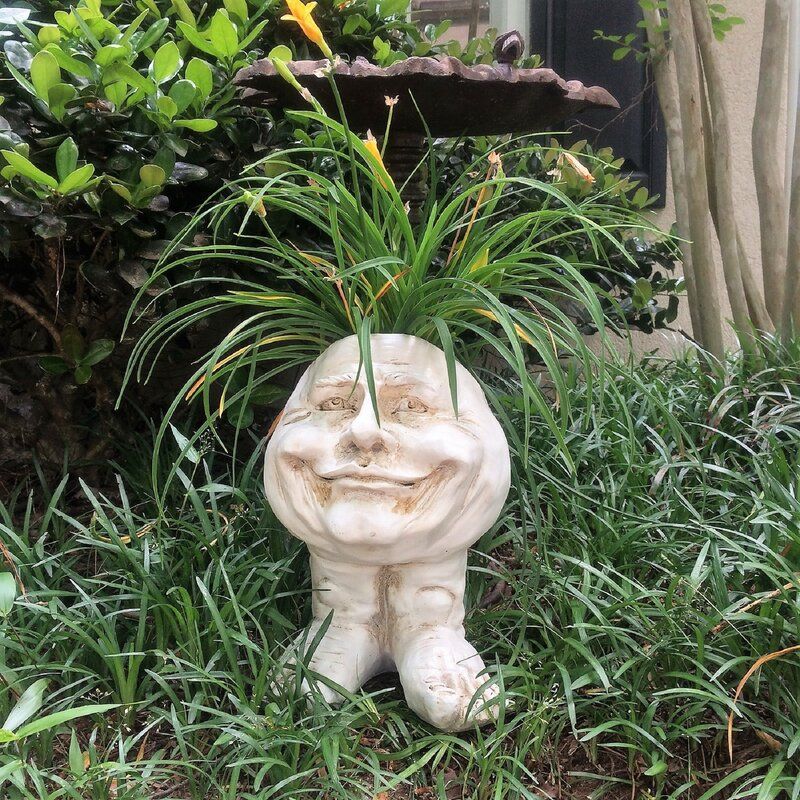 Mly's The Statue Planter Muggle Sculpture Funny Face Expressions Flower Pot_voghion.com