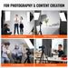 Kit di illuminazione con supporto a X regolabile da 24 pollici, 24 softbox LED da 30 W, 5500 K_voghion.com