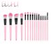 16 pieces makeup brush set wooden handle pink black black brush end makeup GUJHUI_voghion.com