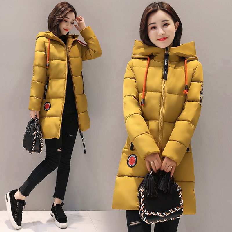 Women's Clothing winter cotton coat for women, loose mid length thick Warm jacket cotton coat with hooded jacket, winter clothing, one piece for delivery_voghion.com