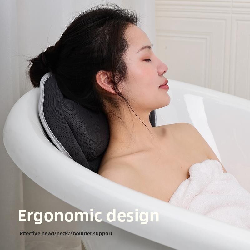 DIGIFOX Fulexi Bathtub Pillow Thickened Bathing Bathroom Soaking Non-Slip Mat Anti-Staining_voghion.com