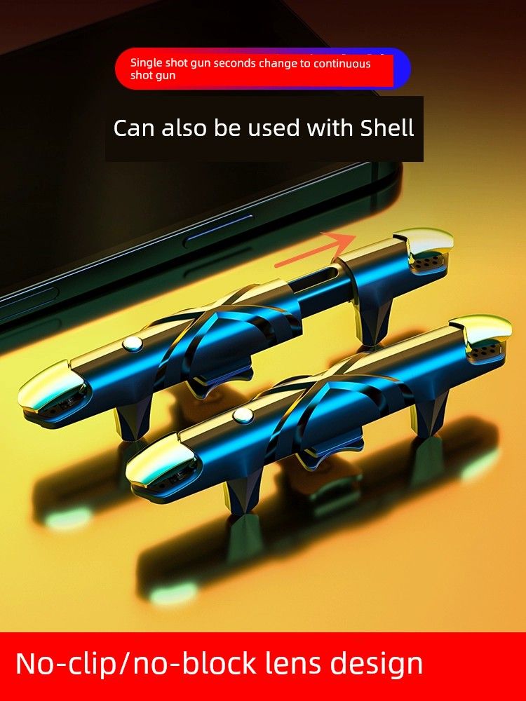 PUBG Gaming Gadget Applicable To 15 Pro Max Mobile Phone 15plus One-Button Connection Game Handle Support With_voghion.com