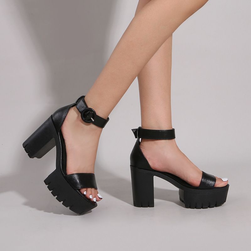 Large size platform platform high heels women's new line bag with fashion sandals_voghion.com