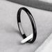 Fashion KNOCK Titanium Steel Rose Gold Anti-allergy Smooth Simple Wedding Couples Rings Bijouterie for Man or Woman Gift_voghion.com