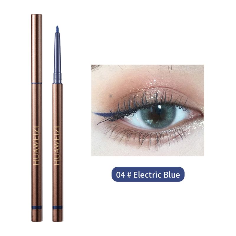 1 caneta de gel líquido delineador à prova d'água, secagem rápida e duradoura, maquiagem suave, delineador fosco, delineador impresso_voghion.com