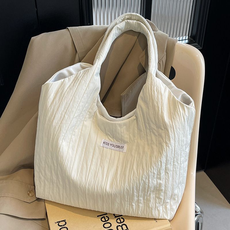 Sac à main en toile pour femme, version coréenne, automne-hiver 2025, nouvelle version, sac à bandoulière grande capacité, tendance et polyvalent, idéal pour les déplacements quotidiens_voghion.com