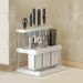 Storage Rack Kitchen Utensils Organizer Multiple Compartments Removable Chopsticks Spoons Kitchen Counter Shelf_voghion.com