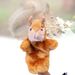 Large Squirrel Plush Puppet Toy With Plastic Nose 25cm New Brown Stuffed Squirrel Animal_voghion.com
