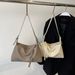 Sac fourre-tout de grande capacité pour femmes, sac à bandoulière simple minimaliste français, nouvelle collection 2024_voghion.com