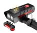 Solarbetriebene Hupen und multifunktionale Fahrrad-Frontlichter für das Radfahren im Freien: USB-Doppellade-Nachtlichter_voghion.com