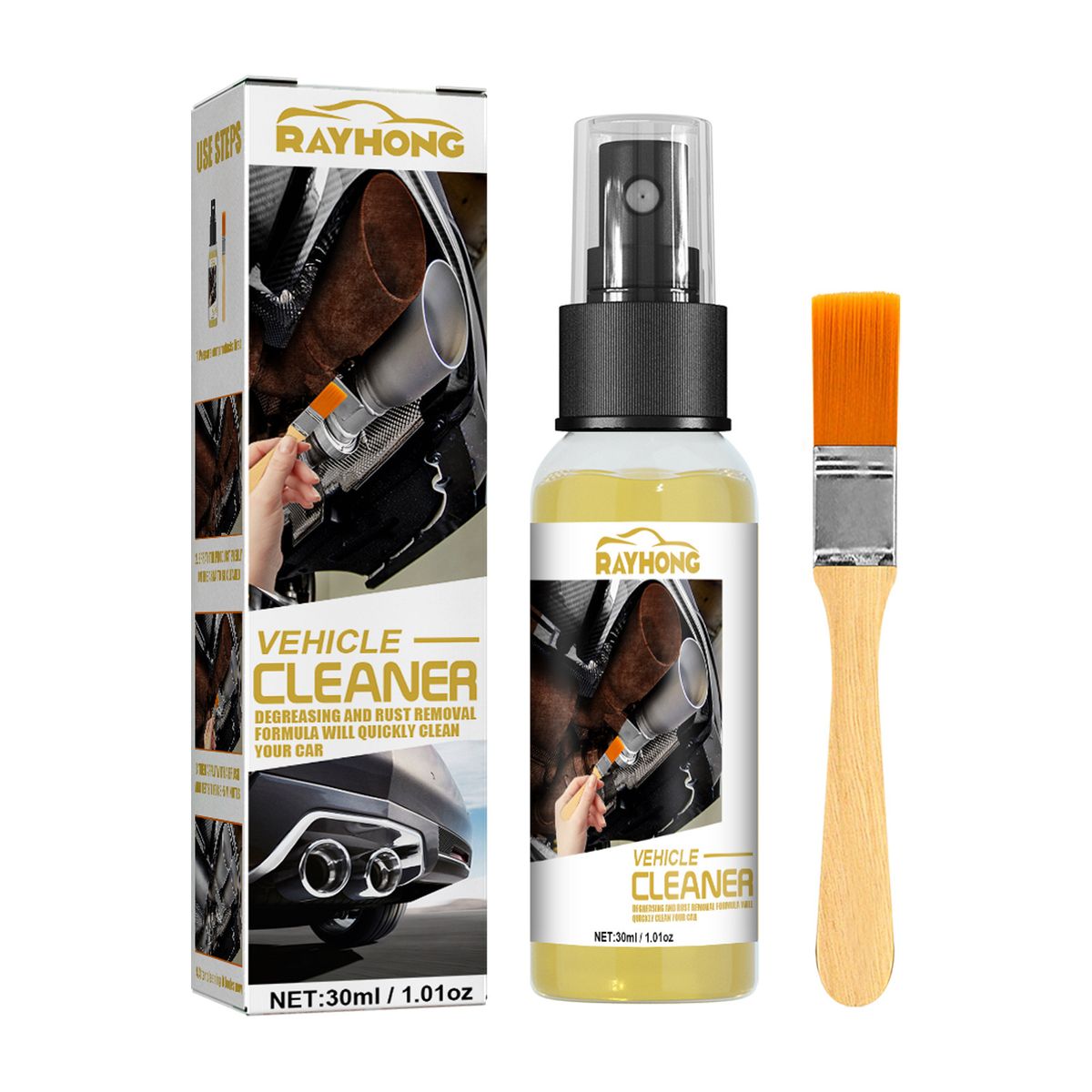 Rayhong Rust Remover For Cars, Lubricating Metal Steel Multi-Functional Wheel Screws Rust Proof Cleaning And Brightening Spray_voghion.com