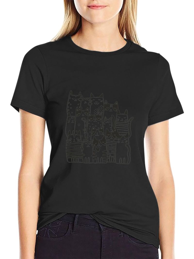 T-shirts amples et décontractés pour femmes européennes et américaines, nouvelle mode printemps et été, imprimés_voghion.com