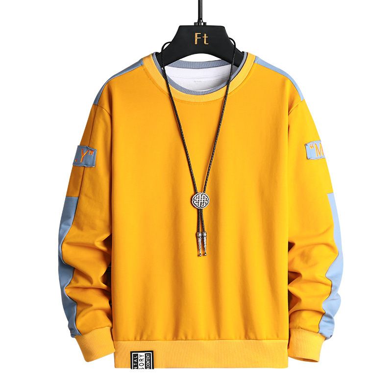 Men's Clothing Spring and Autumn New Fashion Men's Sweater Trend Embroidery Loose Round Neck Long Sleeve T shirt Tops Casual Men's Wear_voghion.com
