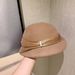2025 New Women's Winter Wool Beret, Flap Design, French Elegance, Silk And Linen Blend Bowler Hat_voghion.com