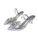 MTX Super Fairy Beautiful Sexy Pointed Toe Closed-Toe Sandals 2025 New Style One-Strap Outdoor High Heels Shoes_voghion.com
