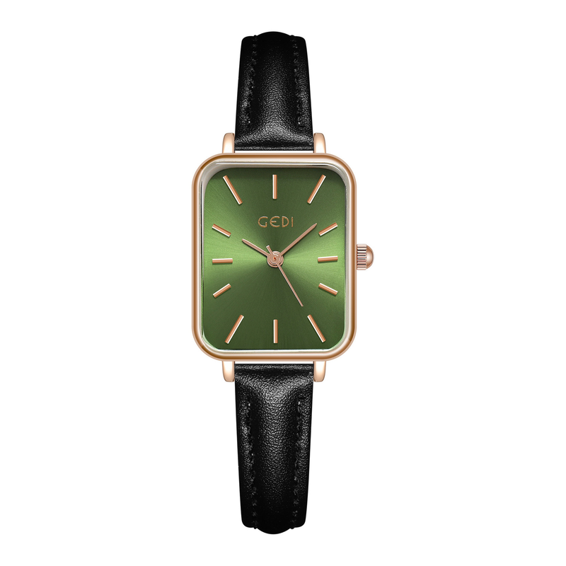 Simple Women's Watch Square Quartz Watch Women's High-end Belt Watch_voghion.com