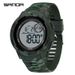 Camouflage Digital Watch With LED Backlight, Alarm, Stopwatch, Waterproof For Men & Women Alarm Clock Multifunctional Electronic Watch_voghion.com