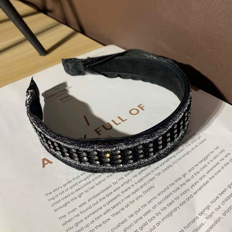 Kore başlığı fiyonklu kafa bandı, şık ve çok yönlü, matkap ucu kasnağı ile geniş kenarlı preslenmiş set, tatlı saç aksesuarı_voghion.com