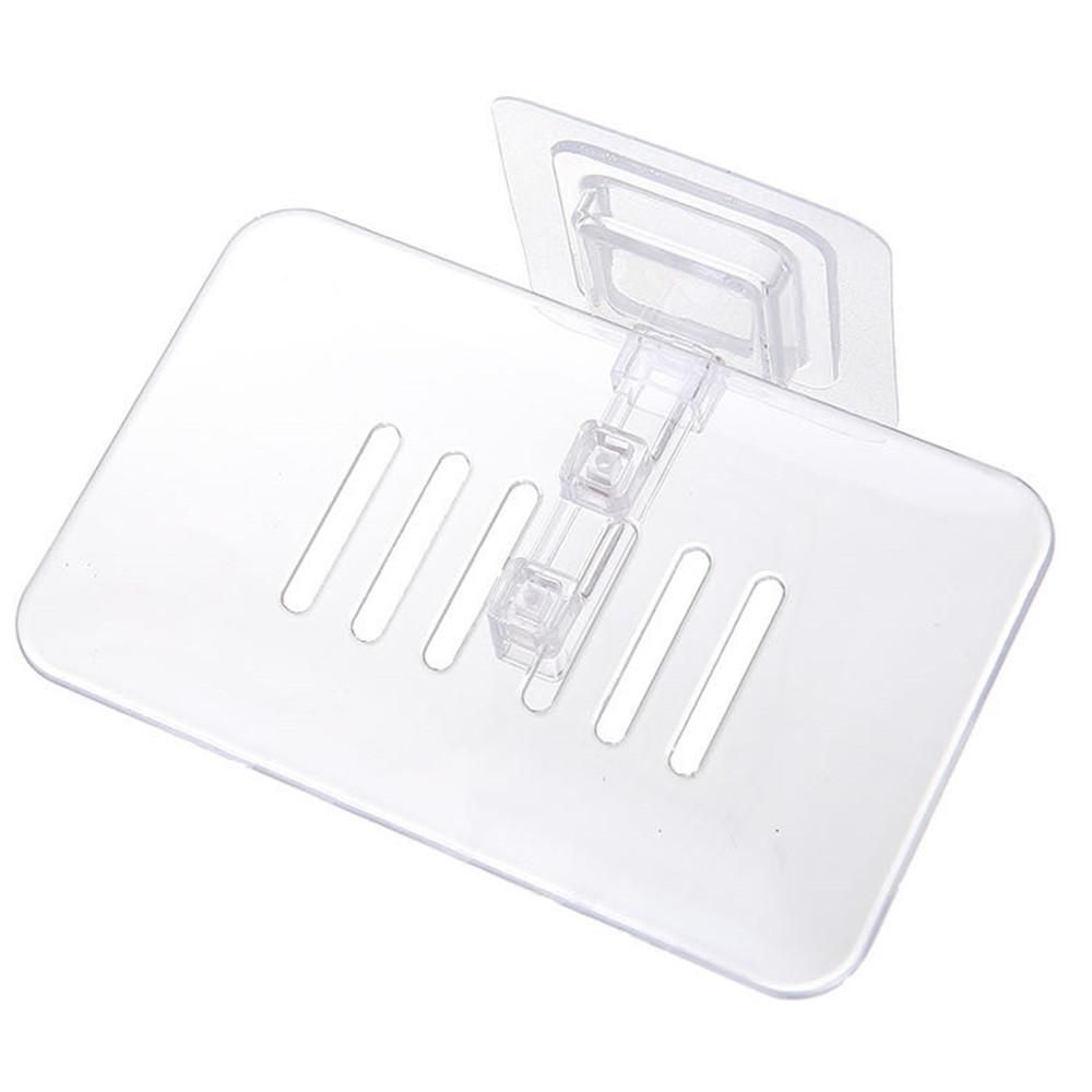 3-teiliges Badezimmer-Aufbewahrungsset mit transparentem Behälter, Seifenablage und Aufbewahrungsschale_voghion.com