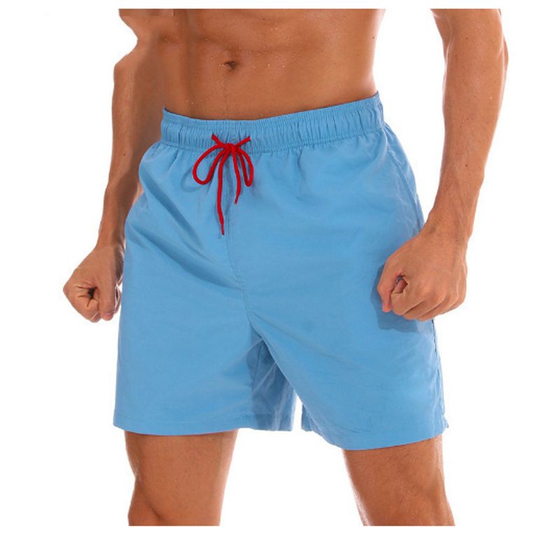 2023 Cross-border Men's Summer Swimming Leisure Ten-color Beach Pants Waterproof Four-point Casual Pants_voghion.com