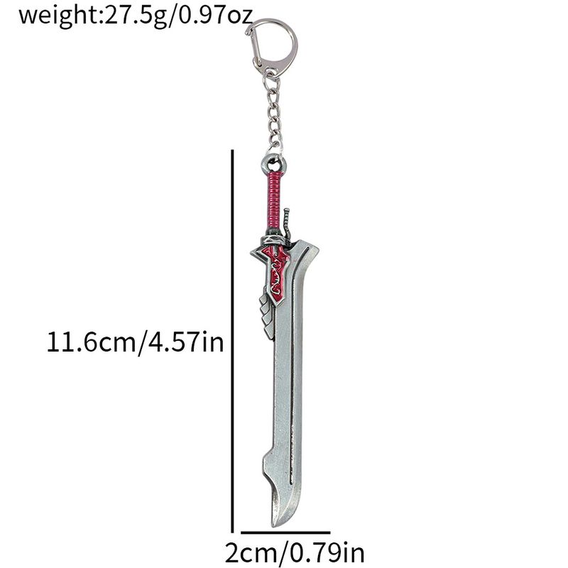 Mini Sword of Destruction sleutelhanger Final Fantasy VII Claude wapen zinklegering ornament hanger_voghion.com