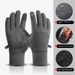 Warm Cycling Gloves For Autumn And Winter Skiing And Mountaineering Men's Driving And Cycling Velvet Touch Screen Anti Slip And Dew, Two Fingers_voghion.com