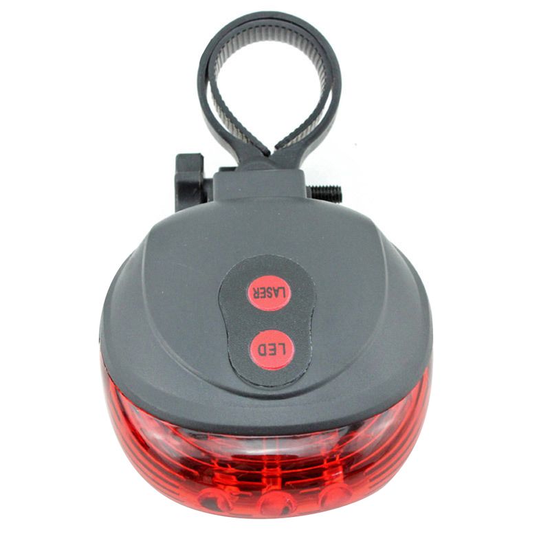 Kaou Mountain Bicycle Bike Cycle Πίσω οπίσθια προειδοποιητική λυχνία 5 LED Light Flash Mode_voghion.com