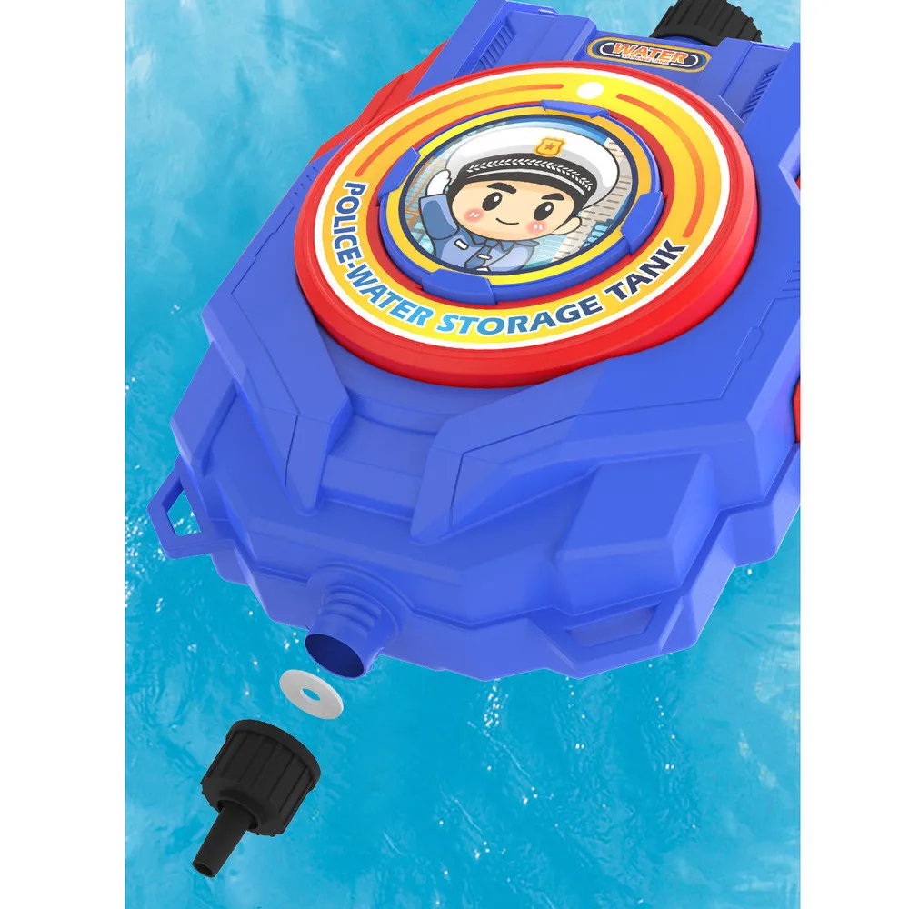 Pistolet à dos pour enfants, pistolet à bulles rétractable de grande capacité, jouet aquatique de plage pour garçons et filles_voghion.com