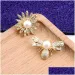 Spille, perle, fiori, api, insetti, zirconi, cristalli, strass, Fibbia per sciarpa, colletto della camicia, spilla, cappello, accessori per abbigliamento_voghion.com